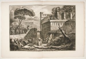 马尼亚底片墓穴景观 作者 Francesco Piranesi