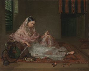 穆斯林女士斜倚 作者 弗朗切斯科·雷纳尔迪（Francesco Renaldi）