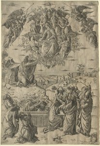 圣母升天c。 1495。 作者 弗朗切斯科·罗塞利（Francesco Rosselli）