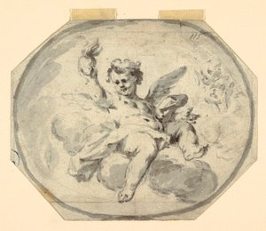 绘图，彩绘天花板设计，1770-1800 年