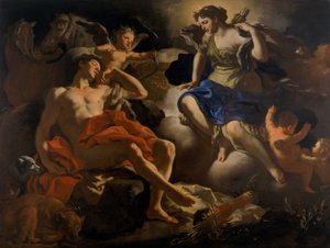 戴安娜和恩底弥翁 作者 弗朗切斯科·索利米娜（Francesco Solimena）