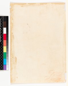 Recto：学习表。 Verso：轻微的笔迹会乱涂乱画，可能是一个草的研究？ ，1700-1799 作者 弗朗切斯科·索利米娜（Francesco Solimena）