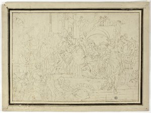 统治者接待女士 作者 弗朗切斯科·索利米娜（Francesco Solimena）