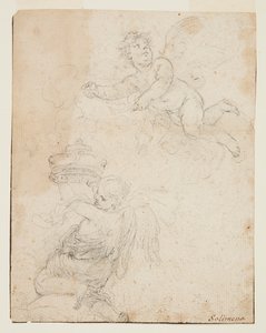 两只普提的研究 作者 弗朗切斯科·索利米娜（Francesco Solimena）