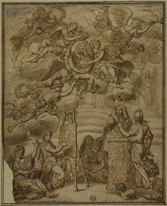 带那不勒斯总督肖像的扉页 作者 弗朗切斯科·索利米娜（Francesco Solimena）