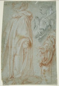 1607年，由女性圣人和圣西尔维斯特·古萨里尼（San Silvestro Gozzalini）为复活的基督所崇拜的三篇研究 作者 弗朗切斯科·范尼（Francesco Vanni）