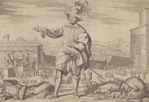Ioannes Altus Johann Alten的肖像，瑞士卫队，站在Quirinal和...旁边，1623年。