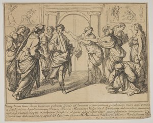 明智和愚蠢的处女，1728年。 作者 弗朗切斯科·祖卡雷利（Francesco Zuccarelli）