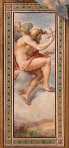 凯罗斯--决定时刻（Kairos）壁画，弗朗切斯科-德罗西（1510-1563 年）创作，佛罗伦萨维奇奥宫，约 1544 年 作者 弗朗切斯科·德·罗西·萨尔维亚蒂