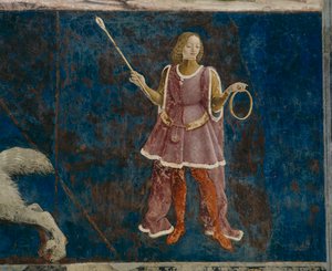 监督三月份的三个Decans之一，Il Salone dei Mesi，1470-99 作者 弗朗切斯科德尔科萨