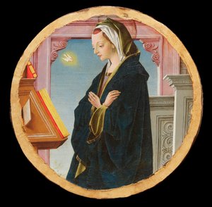 格里福尼多联画：圣女报喜，约1472-1473年。 作者 弗朗切斯科德尔科萨