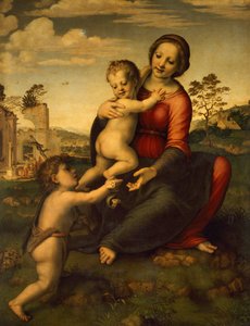 《井边圣母》，约 1517 年，Franciabigio（1482-1525）创作，木蛋彩画