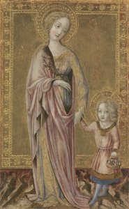 圣多萝西和婴儿基督，约1460年 作者 弗朗西斯科·迪·乔治·马蒂尼