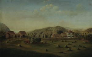 加利福尼亚州新罕布什尔州西克莱蒙特的利特农场1822年。