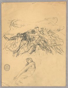 画有十字架的人物素描 作者 弗朗西斯·奥古斯都·拉斯罗普