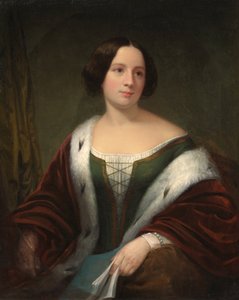 不明身份的妇女，1852年。   作者 弗朗西斯·比克内尔·卡彭特