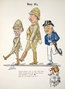 忙碌的B，来自Struwwelpeter字母表的插图，Harold Begbie的诗歌（1871-1929）