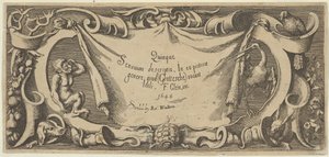 标题板，来自Quinque Sensuum五种感官，约1655年。