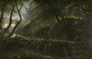 与威尔和米尔的河景，约1823年 作者 弗朗西斯·丹比