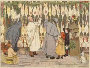 贝德福德的商店之书：Poulterer （彩色印刷版） 作者 弗朗西斯·唐金·贝德福德