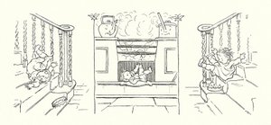 查尔斯-狄更斯为《神奇的鱼刺》绘制的插图（石版画） 作者 弗朗西斯·唐金·贝德福德