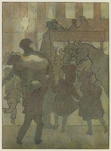 伦敦：雾中伦敦（彩色石印版） 作者 弗朗西斯·唐金·贝德福德