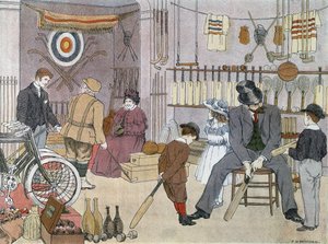体育用品商店》，选自《商店之书 作者 弗朗西斯·唐金·贝德福德