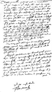 1586年7月26日在普利茅斯写下他的旗舰“伊丽莎白博纳文图”的威廉·塞西尔勋爵，伯格利勋爵，高级财务主勋（钢笔墨水在纸上） 作者 弗朗西斯·德雷克