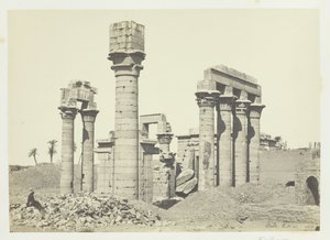 底比斯附近Erment的埃及艳后庙，1857年。