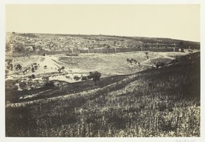 耶路撒冷，从橄榄山，第2号，1857年。 作者 弗朗西斯·弗里斯
