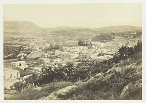 拿撒勒，来自西北部，1857年。 作者 Francis Frith