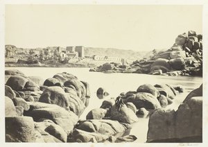 接近Philæ，1857年。 作者 弗朗西斯·弗里斯