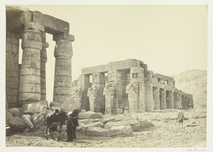 底比斯的Memnonium，来自平原，1857年。
