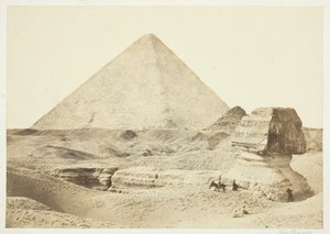斯芬克斯和大金字塔》，1857年，1862年印刷。 作者 弗朗西斯·弗里斯