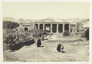 戈恩神庙，底比斯，1857年。 作者 弗朗西斯·弗里斯
