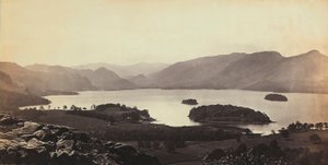在Derwentwater附近的湖在英国。 作者 弗朗西斯·弗里斯