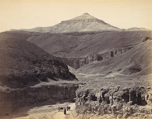 国王谷，底比斯，约1857年，1870年代印刷。 作者 弗朗西斯·弗里斯