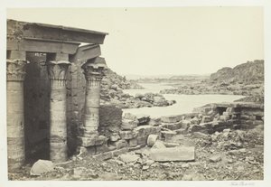 从Philae向北看，1857年。 作者 弗朗西斯·弗里斯