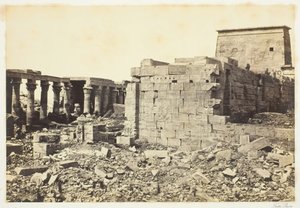 菲莱岛上的风景，1857年，1862年印刷。 作者 弗朗西斯·弗里斯
