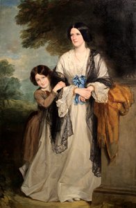 Juliana，莱斯特伯爵夫人和她的长子Lady Julia Coke