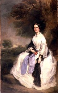 John Hick夫人的肖像，c.1861（对93956）