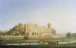 沃里克城堡，1764年 作者 弗朗西斯·哈丁