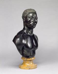 一个男人的胸围，c.1758（黑色石灰石和黄色大理石）（另见281574）