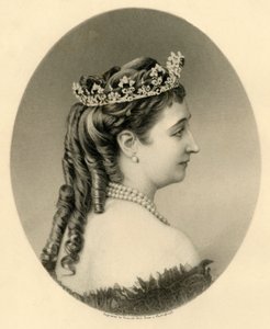 法国摄政王皇后欧也妮"，约1872年。 作者 弗朗西斯·霍尔