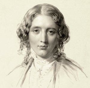 Portrait of Harriet Beecher Stowe 作者 弗朗西斯·霍尔