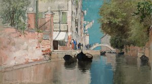 在去公共花园的路上，约1895年。