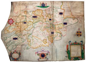 爱尔兰明斯特省，约 1595 年（牛皮纸、亚麻布） 作者 弗朗西斯·乔布森