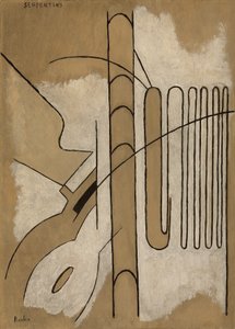 蛇獾》，约 1922 年（木板油画） 作者 弗朗西斯·毕卡比亚