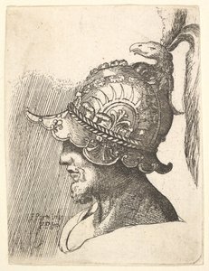 头盔头，1662-78年。