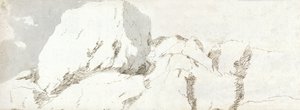 彭布罗克郡部分地区，约 1678 年（纸上水彩和棕色墨水） 作者 弗朗西斯广场